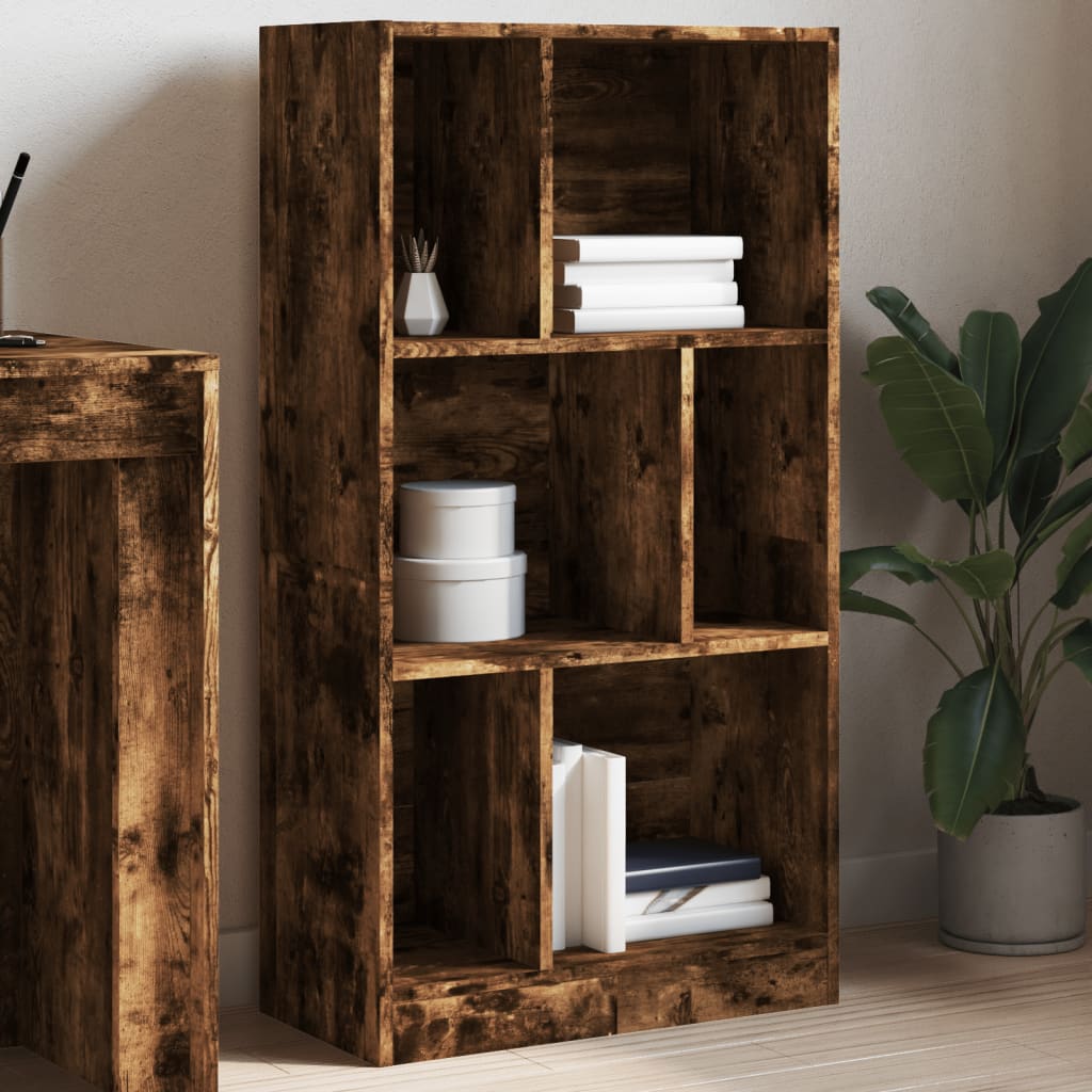 Modern Wooden Open Bookcase Storage Book Cabinet Unit Wood Display Unit