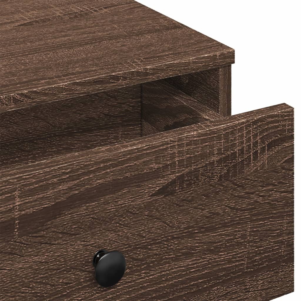 Coffee Table Brown oak 60x45x31 cm Engineered Wood