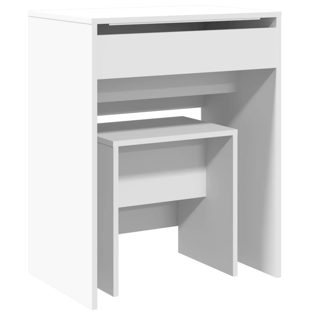 Modern Wooden Dressing Table Makeup Vanity Table With Lift Up Mirror Storage