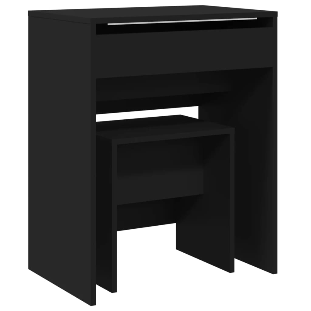 Modern Wooden Dressing Table Makeup Vanity Table With Lift Up Mirror Storage