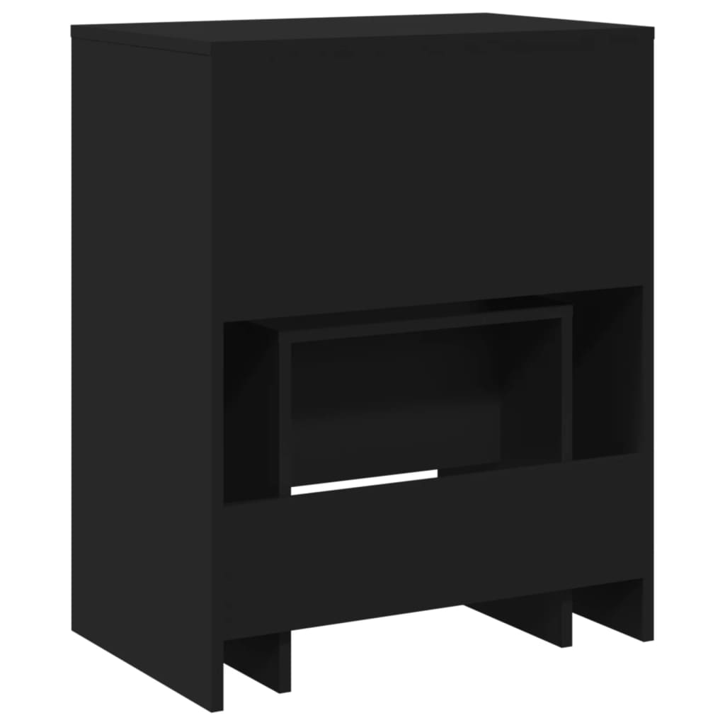 Modern Wooden Dressing Table Makeup Vanity Table With Lift Up Mirror Storage
