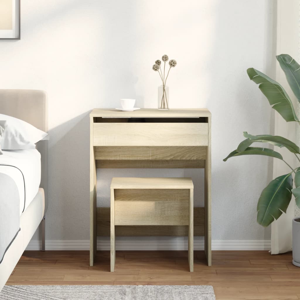 Modern Wooden Dressing Table Makeup Vanity Table With Lift Up Mirror Storage