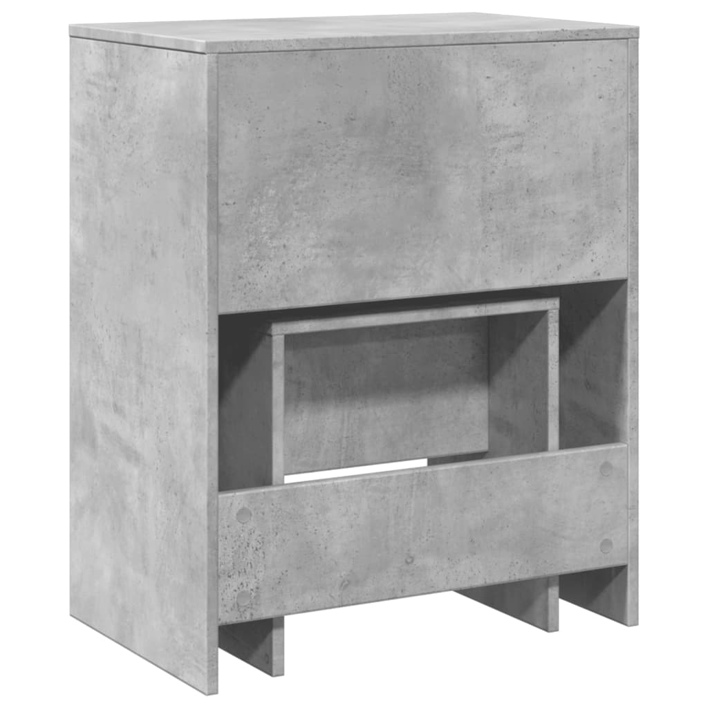 Modern Wooden Dressing Table Makeup Vanity Table With Lift Up Mirror Storage