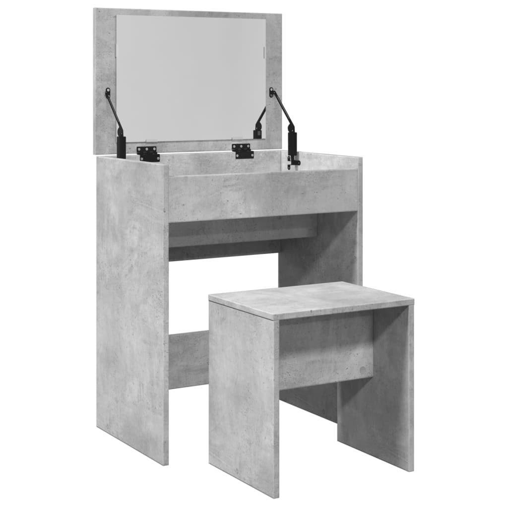 Modern Wooden Dressing Table Makeup Vanity Table With Lift Up Mirror Storage