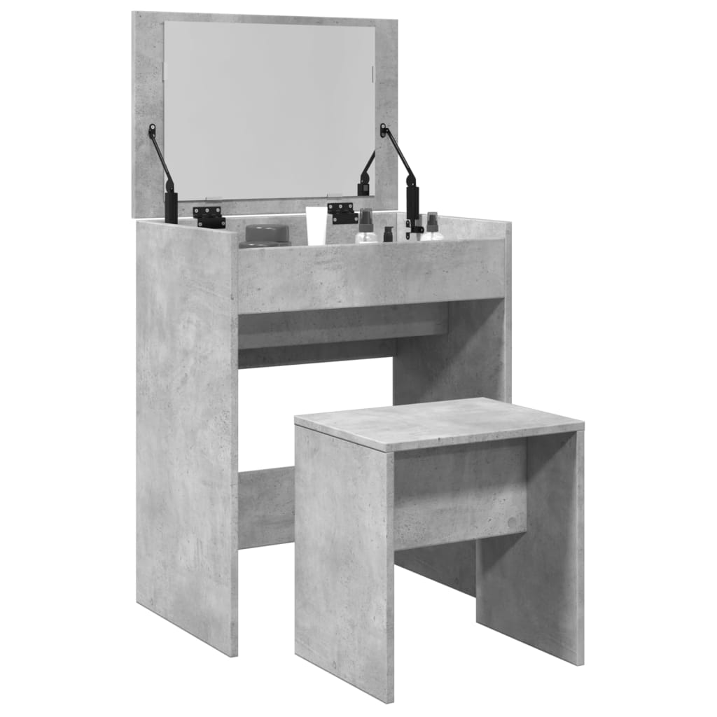 Modern Wooden Dressing Table Makeup Vanity Table With Lift Up Mirror Storage