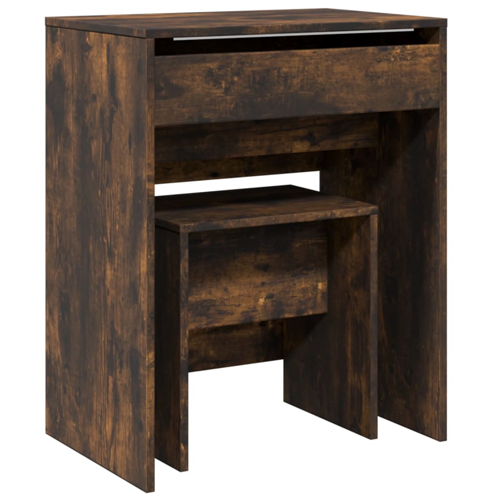 Modern Wooden Dressing Table Makeup Vanity Table With Lift Up Mirror Storage