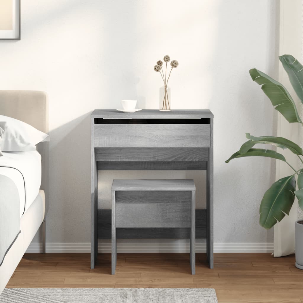 Modern Wooden Dressing Table Makeup Vanity Table With Lift Up Mirror Storage