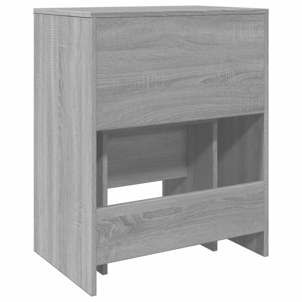 Modern Wooden Dressing Table Makeup Vanity Table With Lift Up Mirror Storage