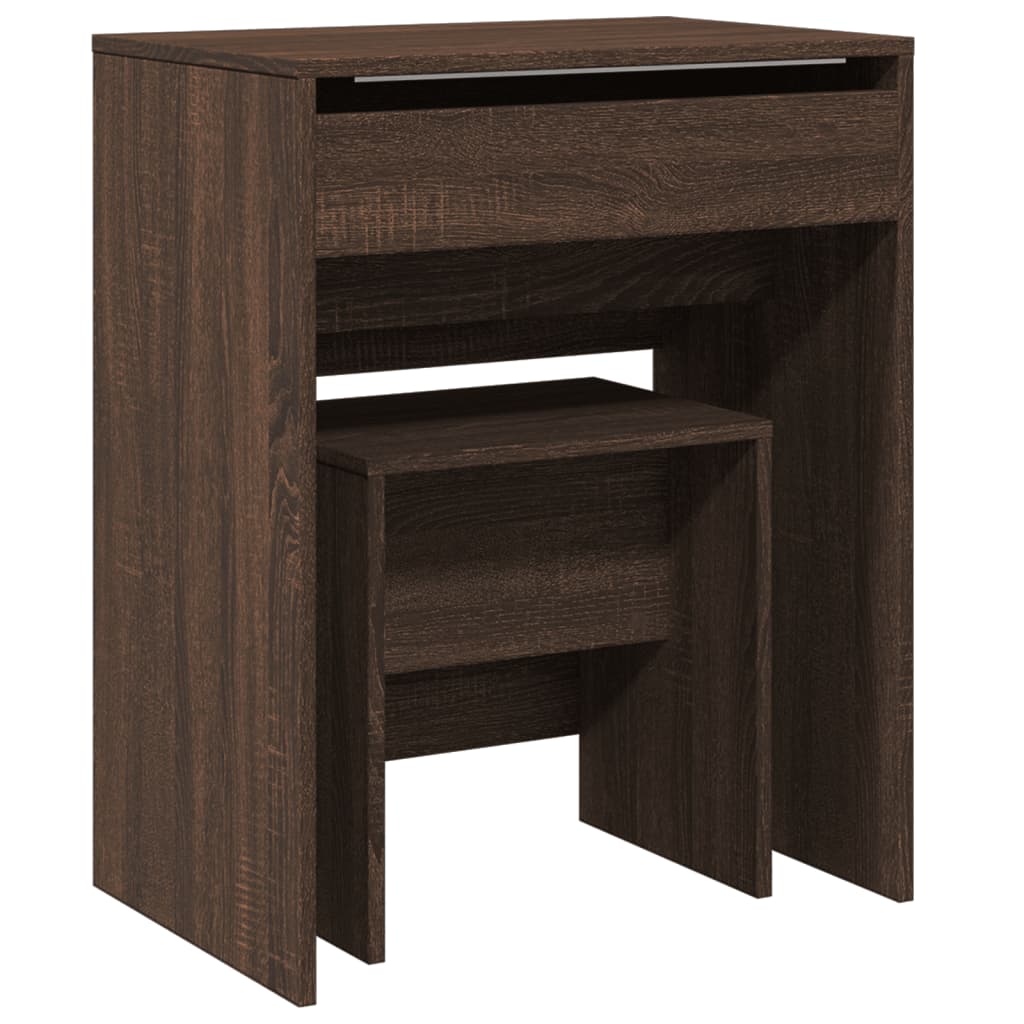 Modern Wooden Dressing Table Makeup Vanity Table With Lift Up Mirror Storage