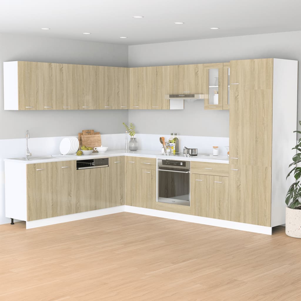 Modern Wooden Wall Mounted 2 Door Kitchen Storage Cabinet Unit