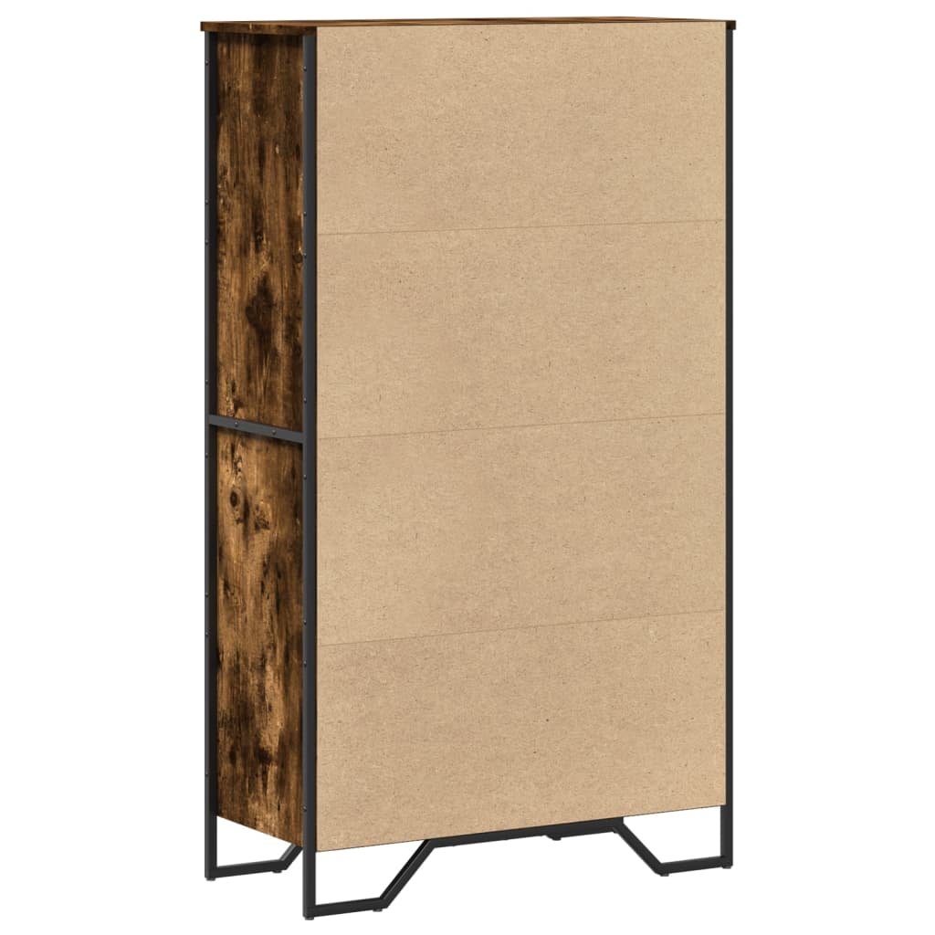 Highboard Smoked Oak 79.5x35.5x137.5 cm Engineered wood