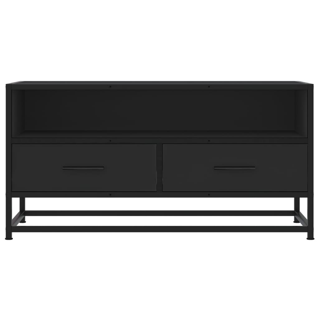 Industrial Wooden 31 Inch TV Tele Stand Unit Cabinet With Storage Drawers Shelf
