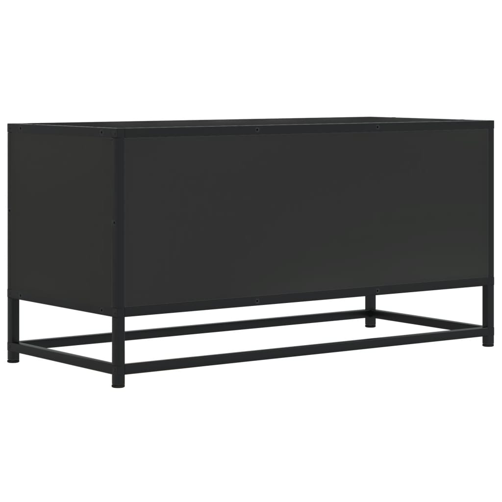 Industrial Wooden 31 Inch TV Tele Stand Unit Cabinet With Storage Drawers Shelf