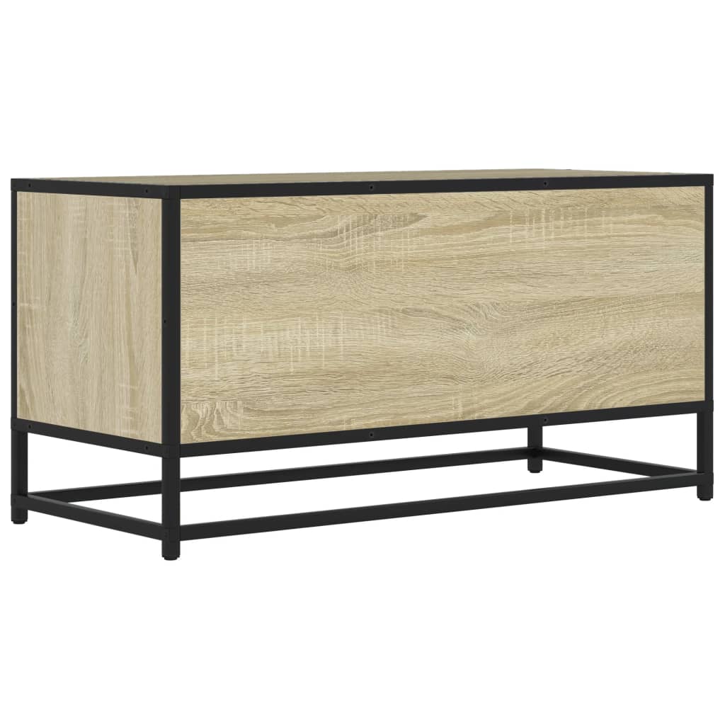 Industrial Wooden 31 Inch TV Tele Stand Unit Cabinet With Storage Drawers Shelf