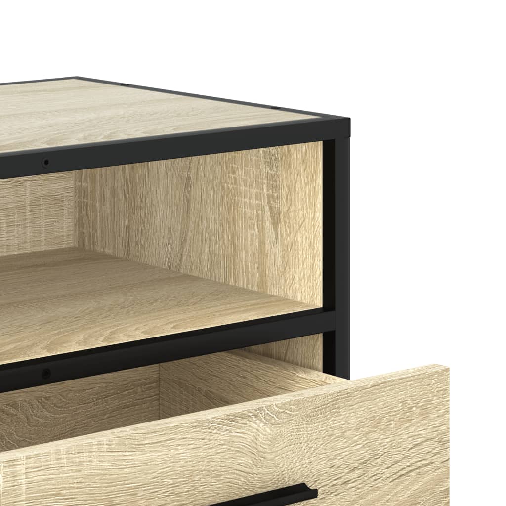 Industrial Wooden 31 Inch TV Tele Stand Unit Cabinet With Storage Drawers Shelf