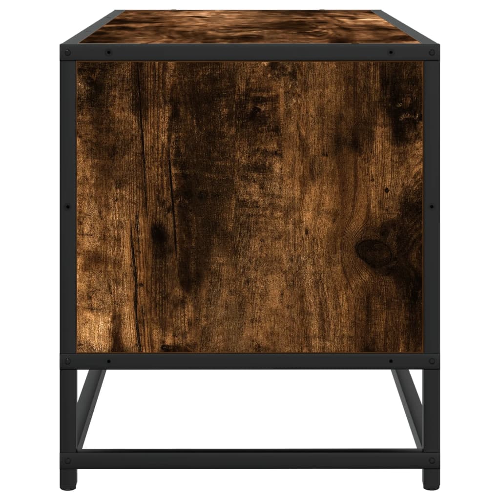 Industrial Wooden 31 Inch TV Tele Stand Unit Cabinet With Storage Drawers Shelf
