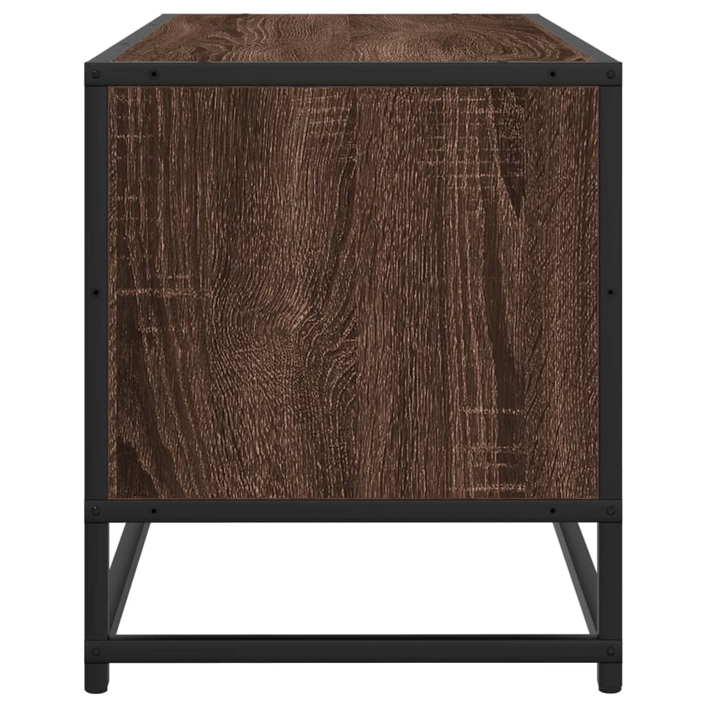 Industrial Wooden 31 Inch TV Tele Stand Unit Cabinet With Storage Drawers Shelf