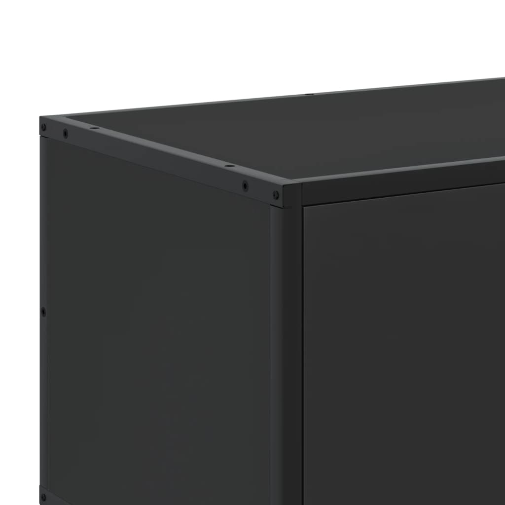 Industrial Wooden 40 Inch TV Tele Stand Unit Cabinet With 2 Doors & Open Storage
