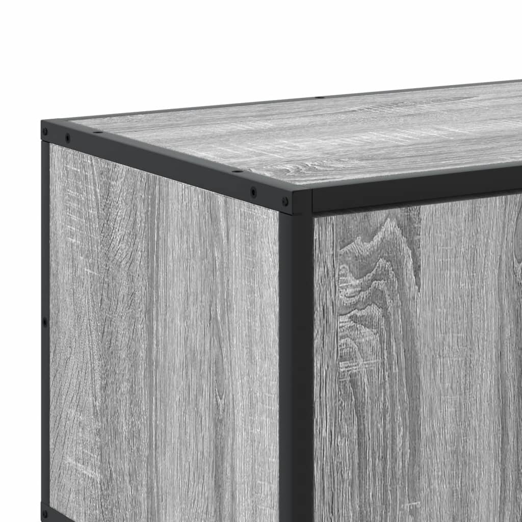 Industrial Wooden 40 Inch TV Tele Stand Unit Cabinet With 2 Doors & Open Storage