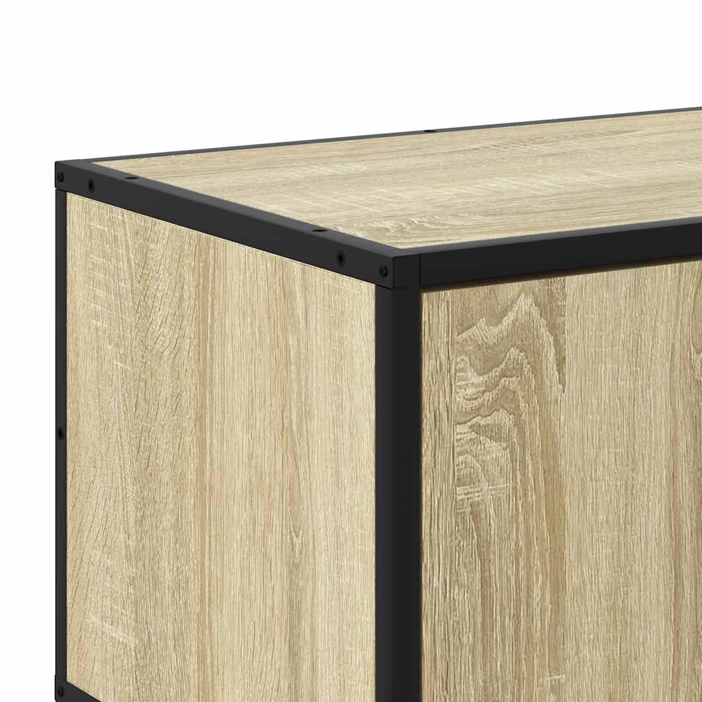 Industrial Wooden 63 Inch TV Tele Stand Unit Cabinet With 2 Doors & Open Storage