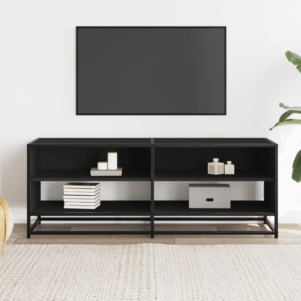 Industrial Wooden TV Tele Stand Cabinet Home Entertainment Media Unit Wood