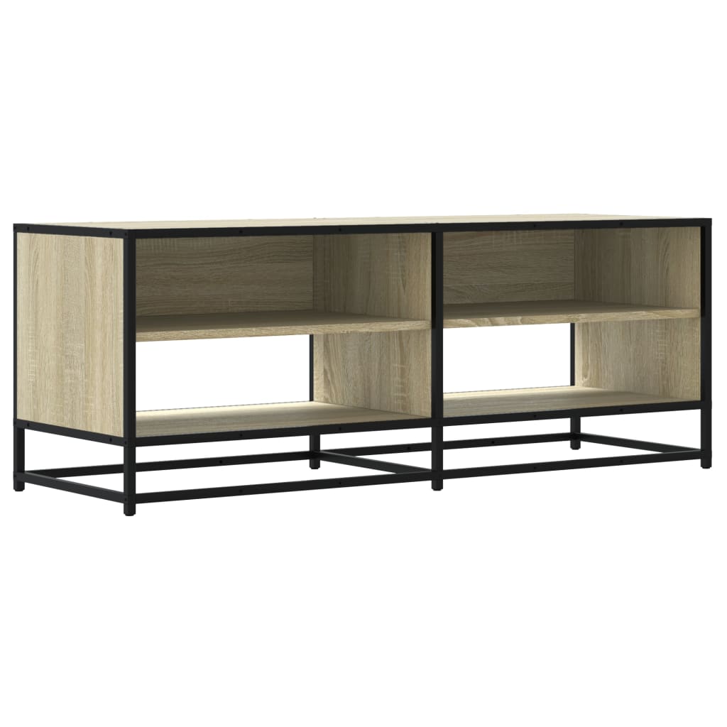 Industrial Wooden TV Tele Stand Cabinet Home Entertainment Media Unit Wood