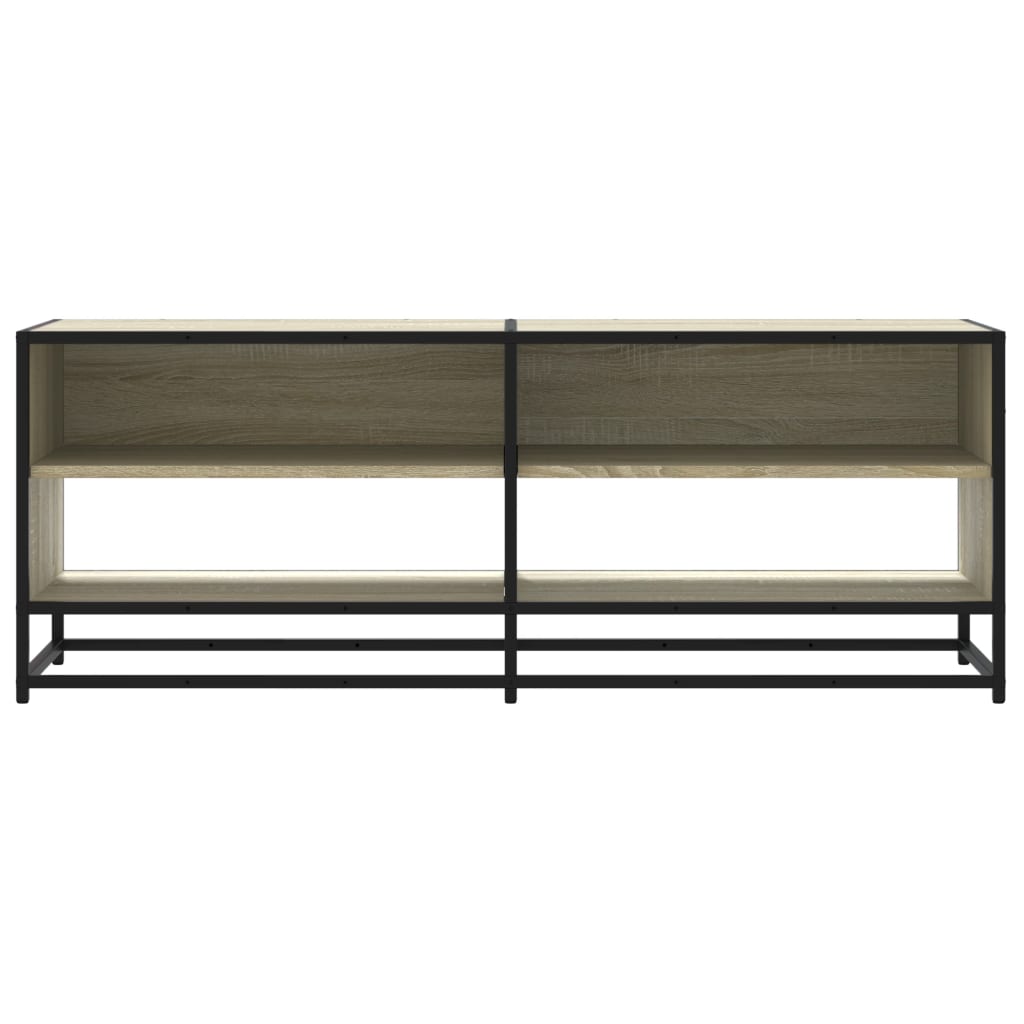Industrial Wooden TV Tele Stand Cabinet Home Entertainment Media Unit Wood