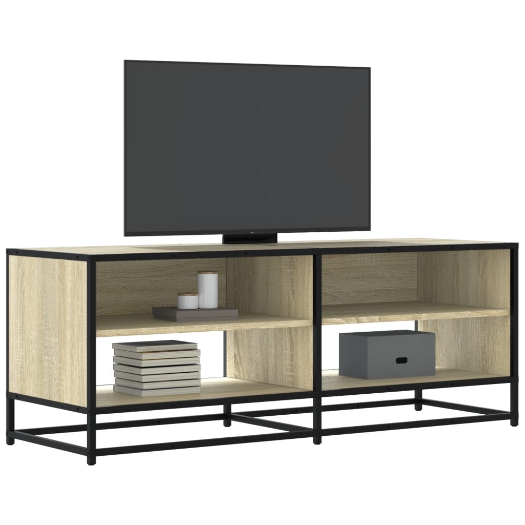 Industrial Wooden TV Tele Stand Cabinet Home Entertainment Media Unit Wood