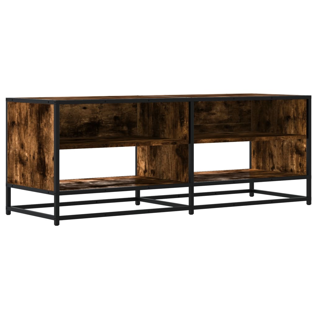 Industrial Wooden TV Tele Stand Cabinet Home Entertainment Media Unit Wood