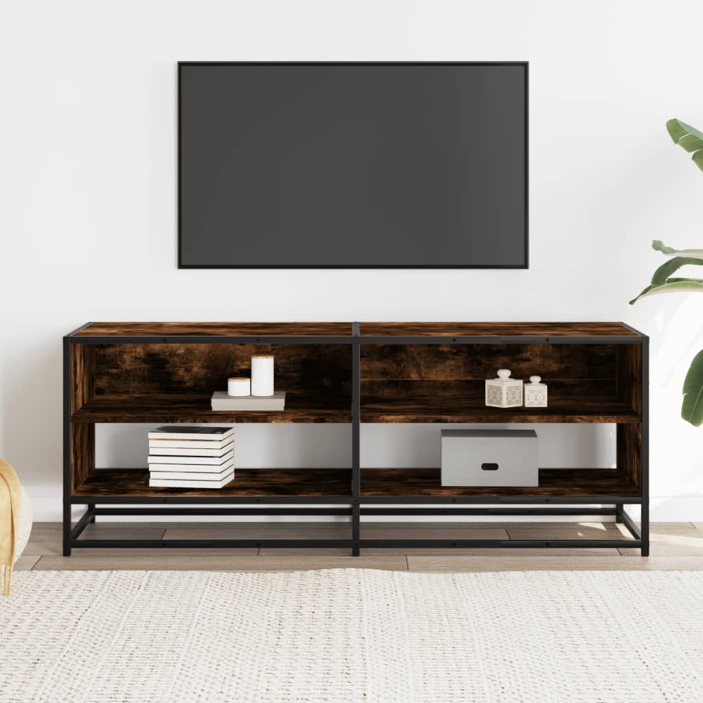 Industrial Wooden TV Tele Stand Cabinet Home Entertainment Media Unit Wood