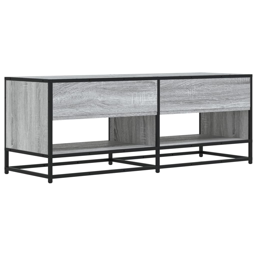 Industrial Wooden TV Tele Stand Cabinet Home Entertainment Media Unit Wood