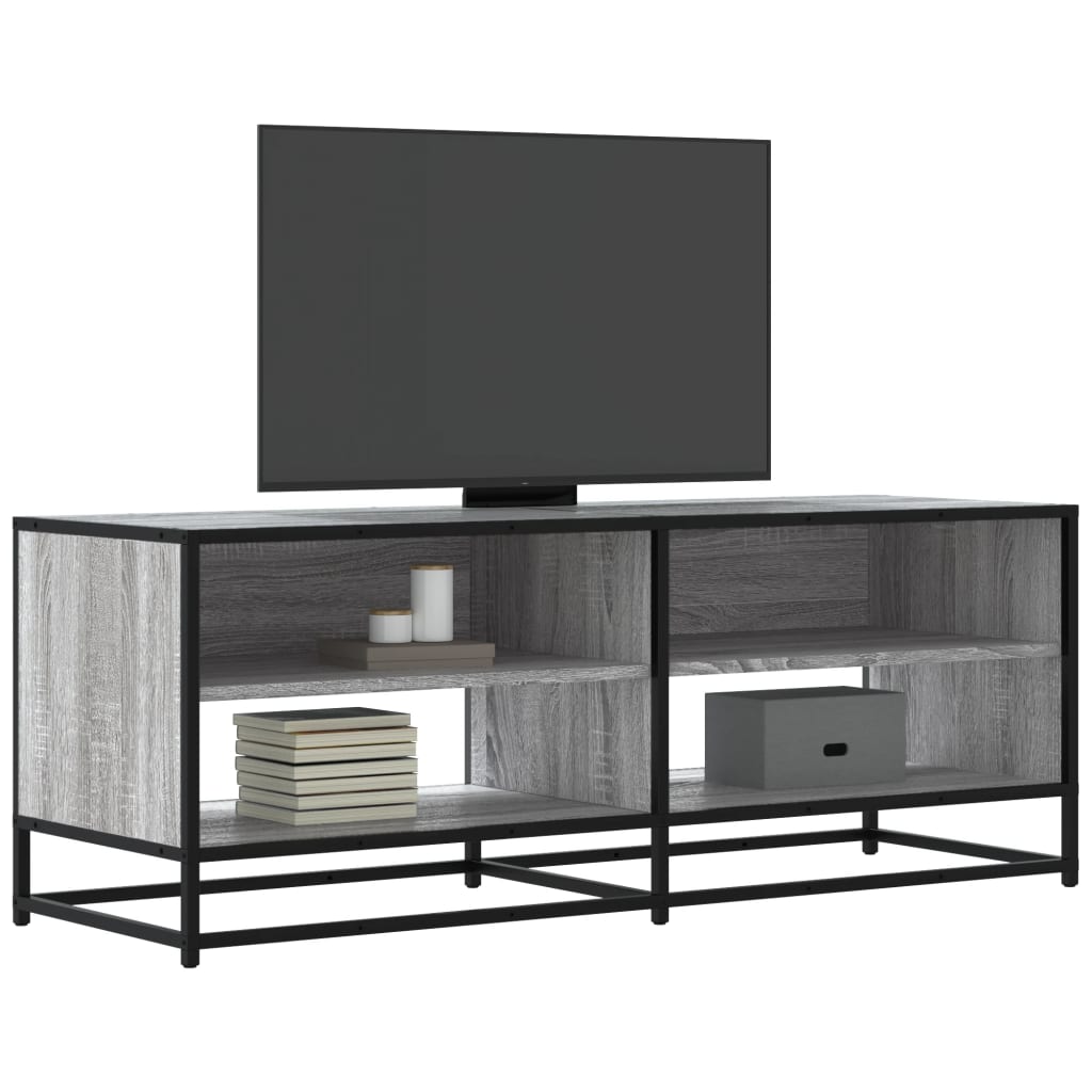 Industrial Wooden TV Tele Stand Cabinet Home Entertainment Media Unit Wood