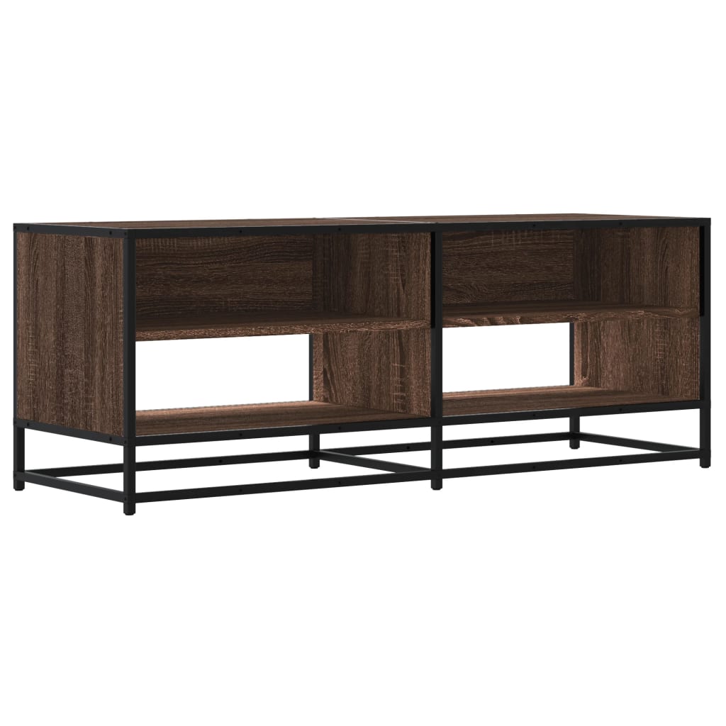 Industrial Wooden TV Tele Stand Cabinet Home Entertainment Media Unit Wood