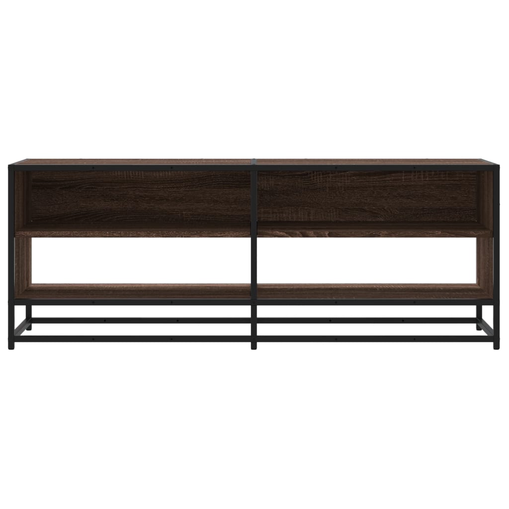 Industrial Wooden TV Tele Stand Cabinet Home Entertainment Media Unit Wood
