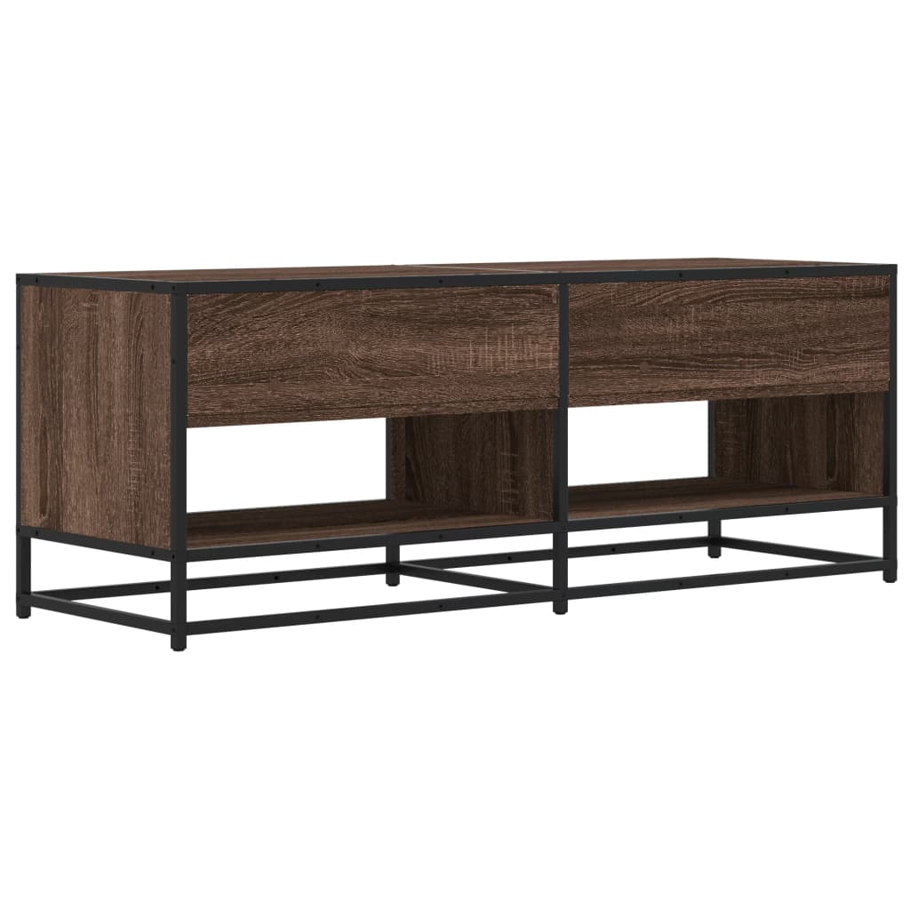 Industrial Wooden TV Tele Stand Cabinet Home Entertainment Media Unit Wood