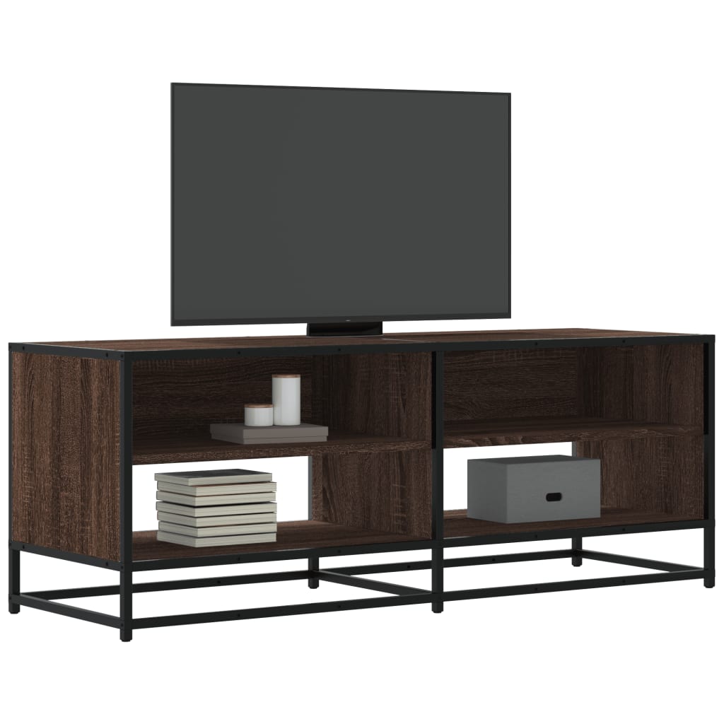 Industrial Wooden TV Tele Stand Cabinet Home Entertainment Media Unit Wood