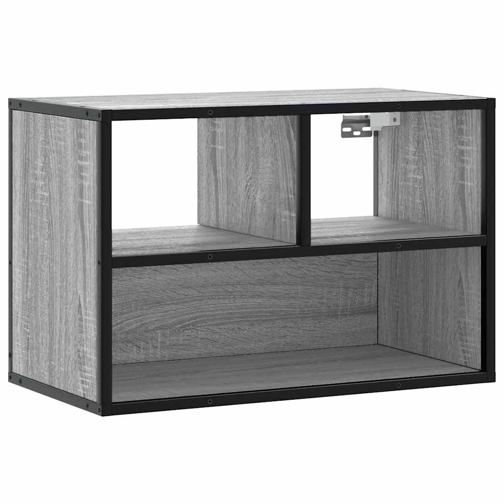 TV Cabinet Grey Sonoma 60x31x39.5 cm Engineered Wood and Metal