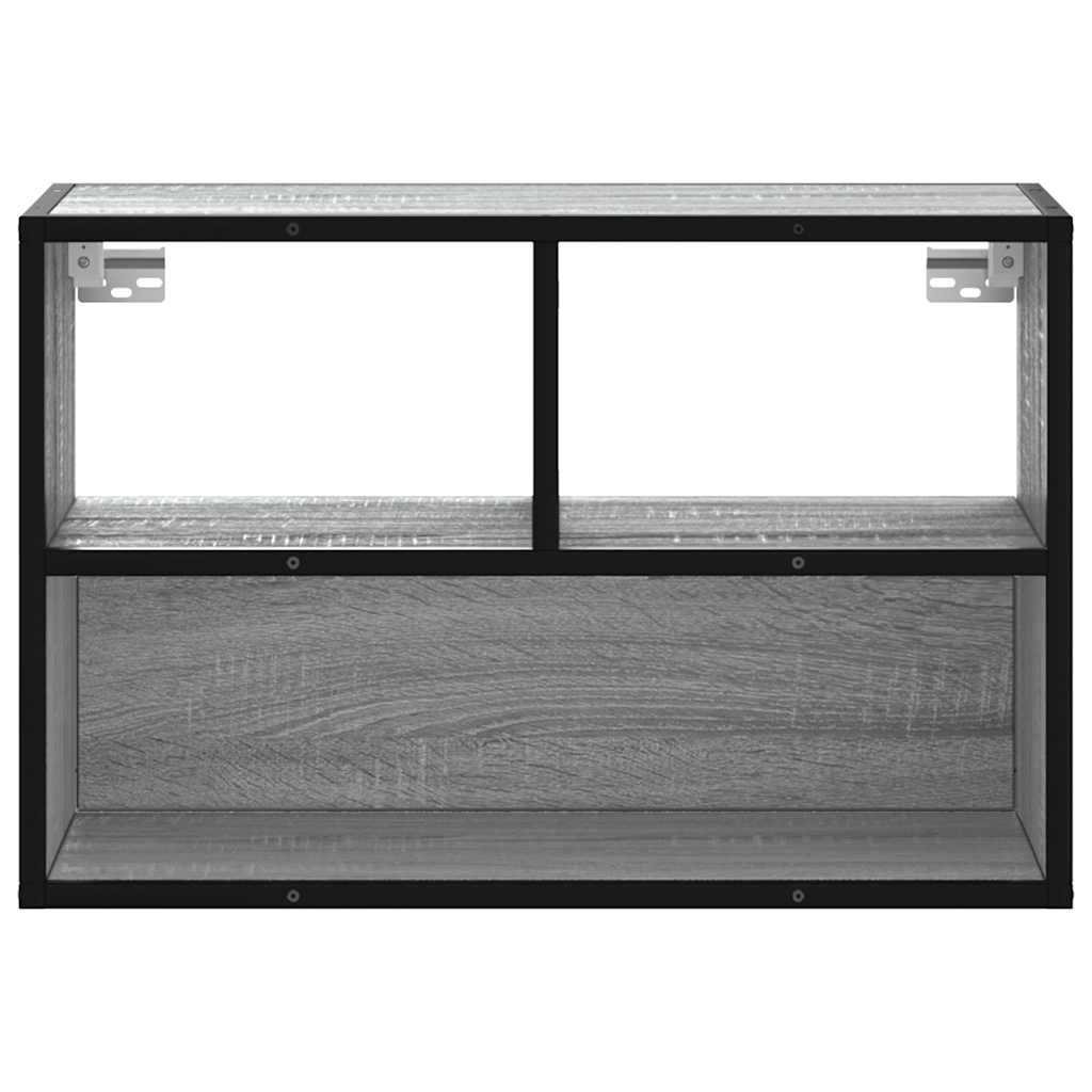 TV Cabinet Grey Sonoma 60x31x39.5 cm Engineered Wood and Metal