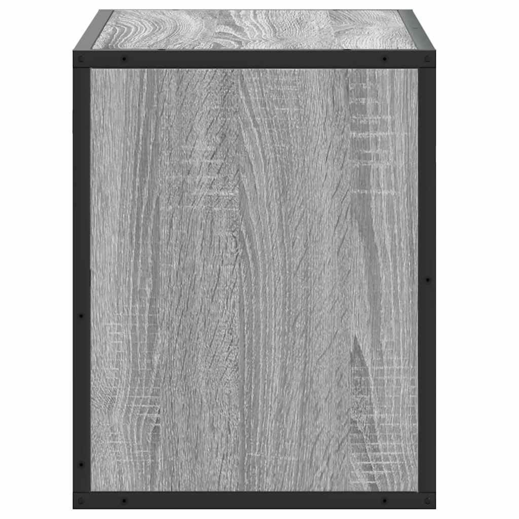 TV Cabinet Grey Sonoma 60x31x39.5 cm Engineered Wood and Metal