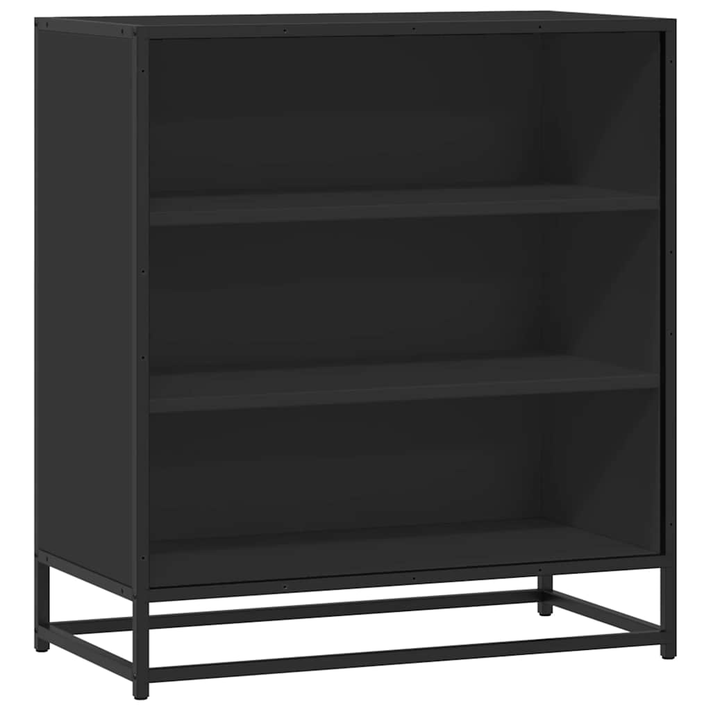 Sideboard Black 68x35x76 cm Engineered Wood and Metal