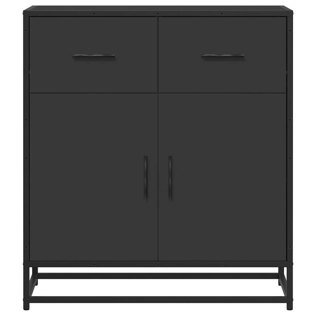 Modern Wooden Sideboard Storage Cabinet Unit With 2 Doors & 2 Drawers Wood