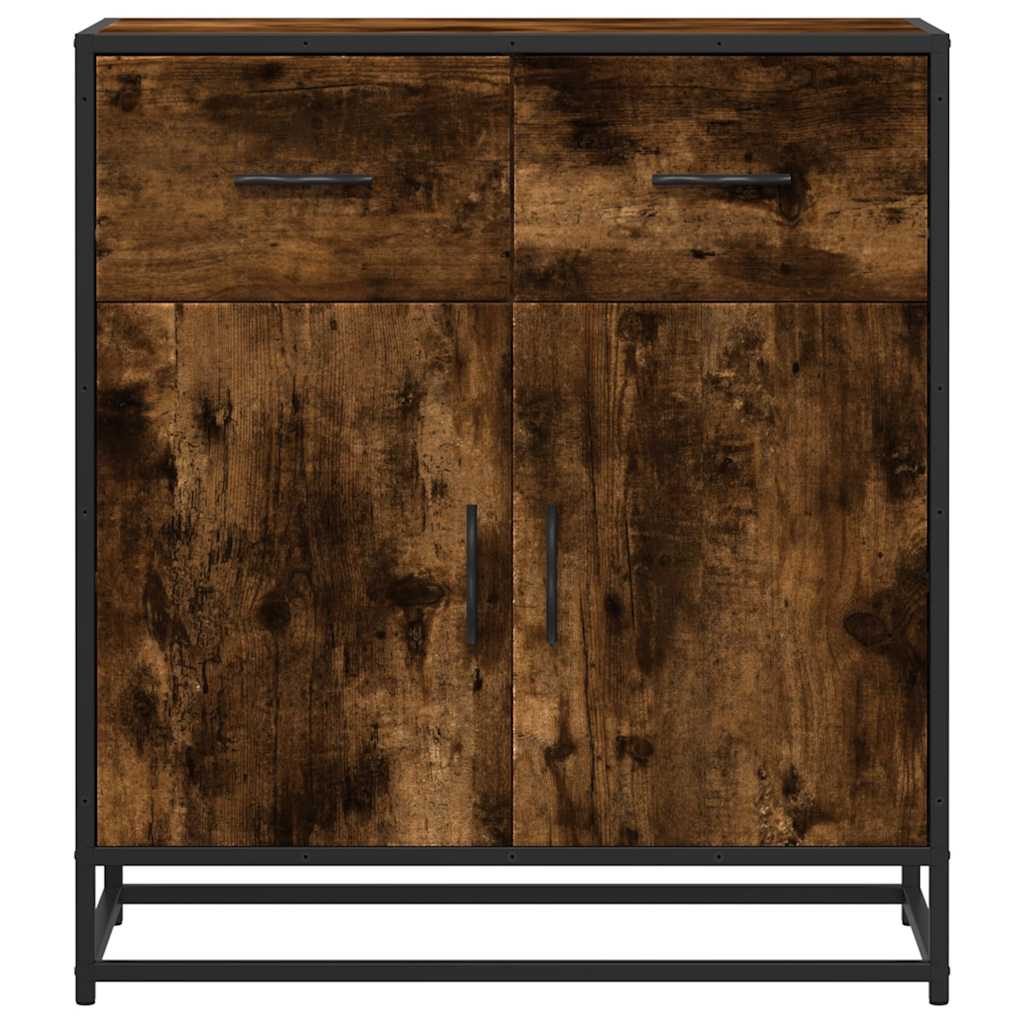 Modern Wooden Sideboard Storage Cabinet Unit With 2 Doors & 2 Drawers Wood
