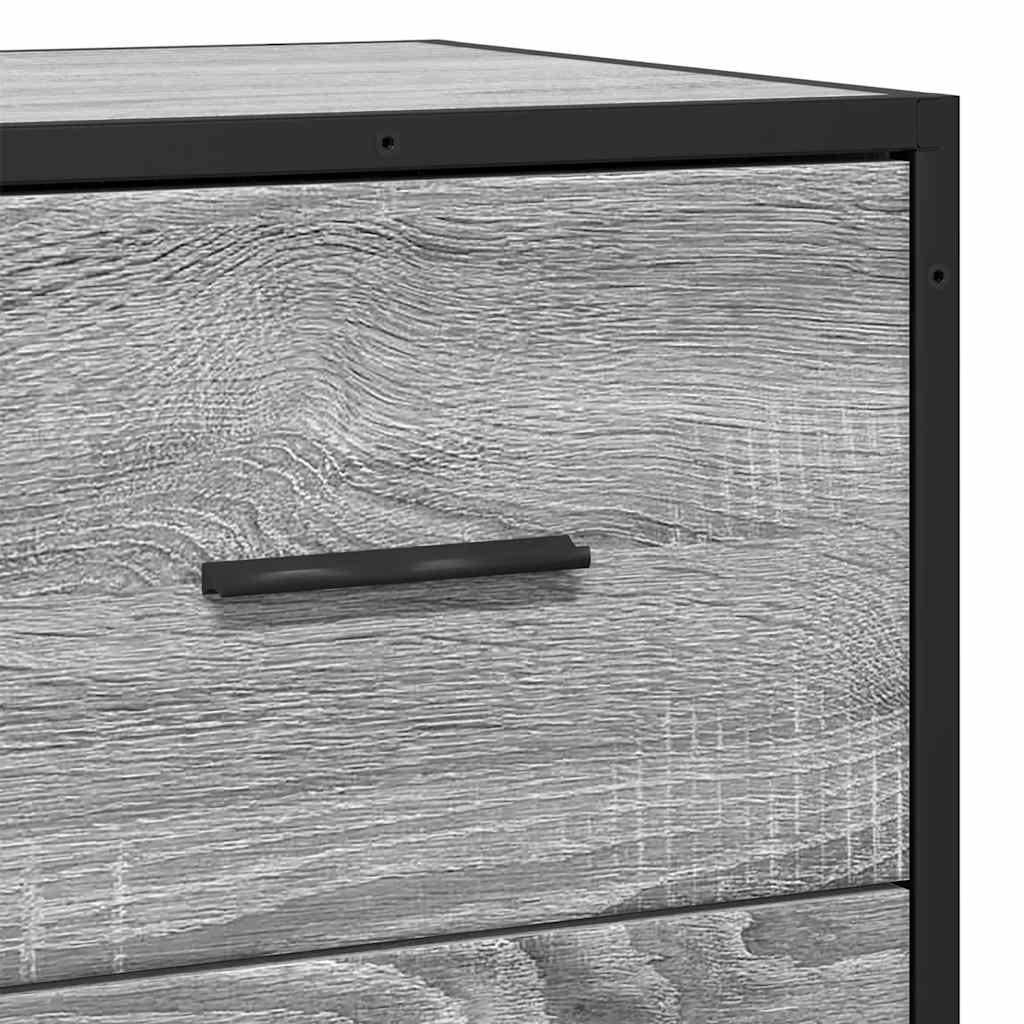 Modern Wooden Sideboard Storage Cabinet Unit With 2 Doors & 2 Drawers Wood