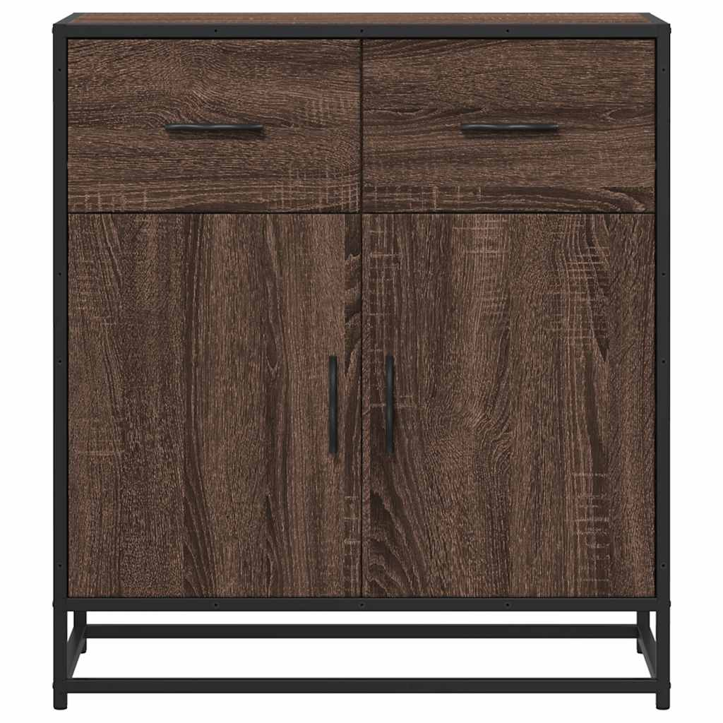 Modern Wooden Sideboard Storage Cabinet Unit With 2 Doors & 2 Drawers Wood