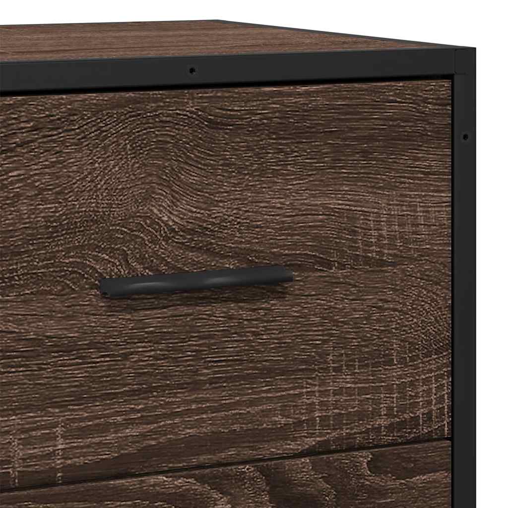 Modern Wooden Sideboard Storage Cabinet Unit With 2 Doors & 2 Drawers Wood