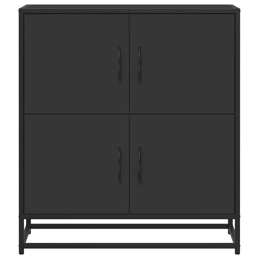 Sideboard Black 68x35x76 cm Engineered Wood