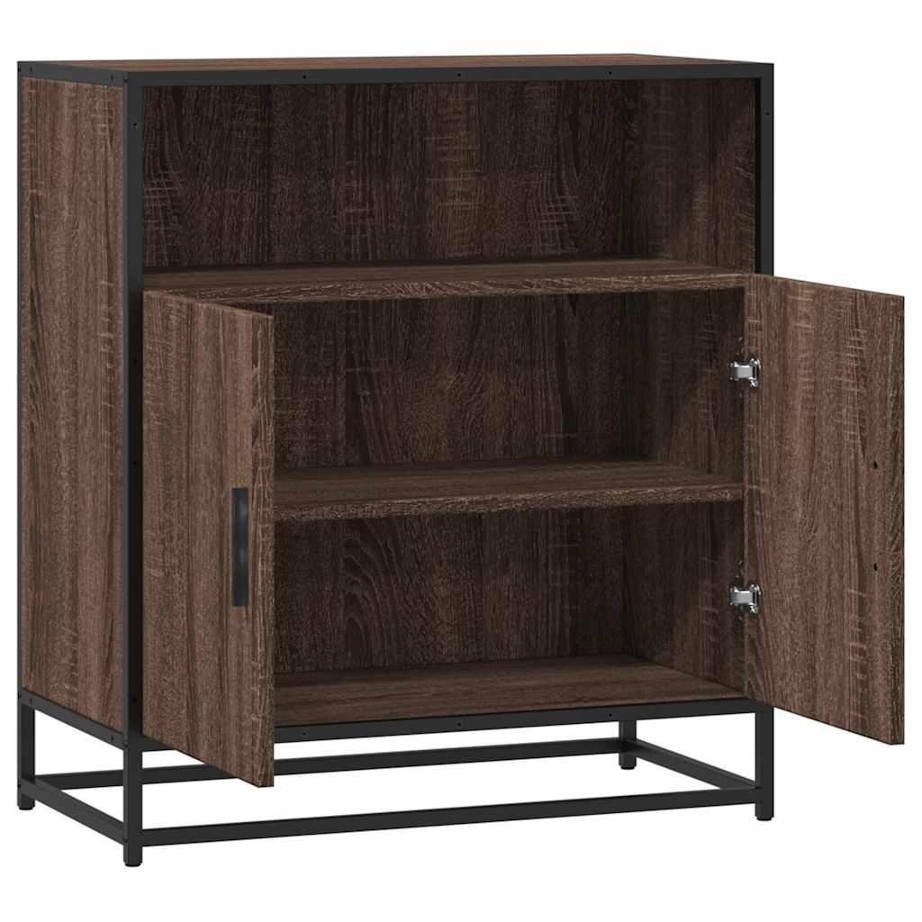 Sideboard Brown Oak 68x35x76 cm Engineered Wood