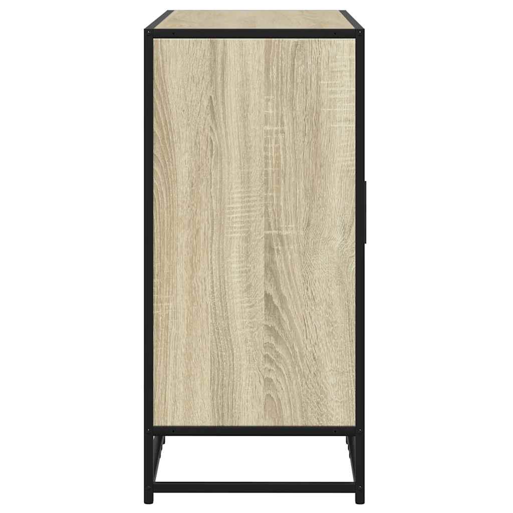 Modern Wooden Sideboard Storage Cabinet Unit With 2 Doors & Open Shelves Wood