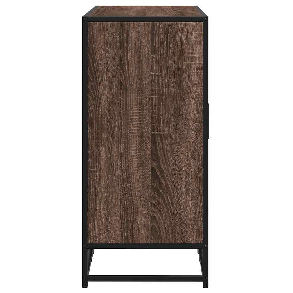 Modern Wooden Sideboard Storage Cabinet Unit With 2 Doors & Open Shelves Wood