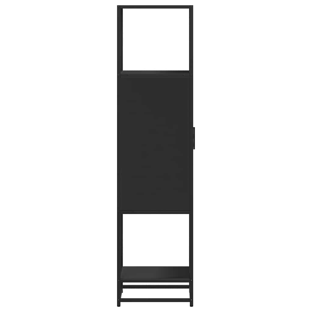 Highboard Black 35.5x35x139 cm Engineered Wood and Metal